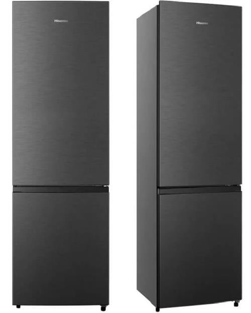 Hisense 264L Titanium Inox Combi Fridge Retail Box 1 year