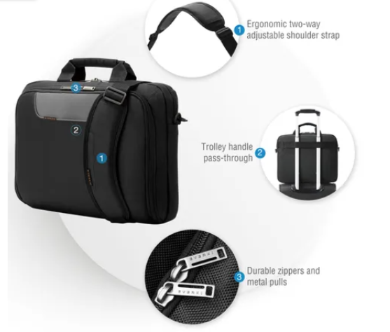 Everki Advance 16", Briefcase, 48.3 cm (19"), 700 g