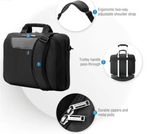 Everki Advance 16", Briefcase, 48.3 cm (19"), 700 g