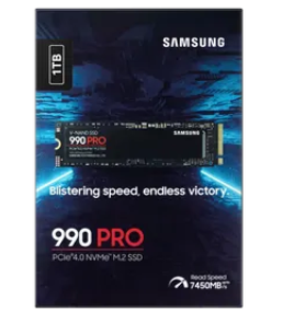 Samsung 990 PRO, 1 TB, M.2, 7450 MB/s