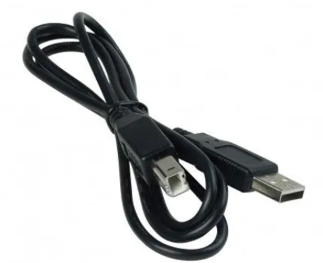 USB 1.8m printer cable A Male + B M; Black / blue