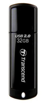 Transcend JetFlash 350 32GB, 32 GB, USB Type-A, 2.0, Cap, 8.5 g, Black
