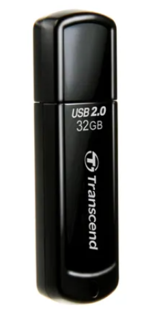 Transcend JetFlash 350 32GB, 32 GB, USB Type-A, 2.0, Cap, 8.5 g, Black