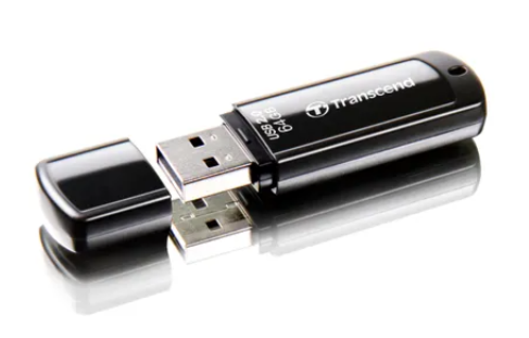 Transcend JetFlash 350 64GB, 64 GB, USB Type-A, 2.0, Cap, 8.5 g, Black