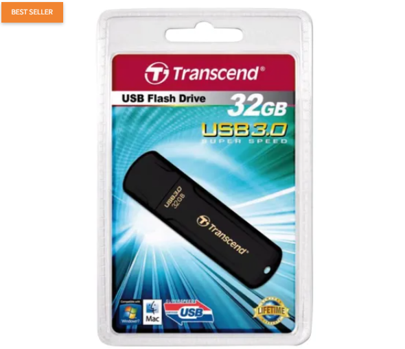 Transcend JetFlash elite JetFlash 700 32GB, 32 GB, USB Type-A, 3.2 Gen 1 (3.1 Gen 1), Cap, 8.5 g, Black