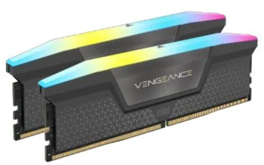 Corsair Vengeance RGB CMH32GX5M2B5600Z40, 32 GB, 2 x 16 GB, DDR5, 5600 MHz, 288-pin DIMM, Black