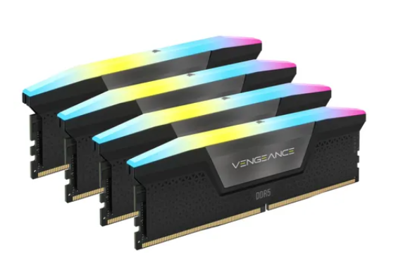 Corsair Vengeance RGB CMH128GX5M4B5600C40, 128 GB, 4 x 32 GB, DDR5, 5600 MHz, 288-pin DIMM