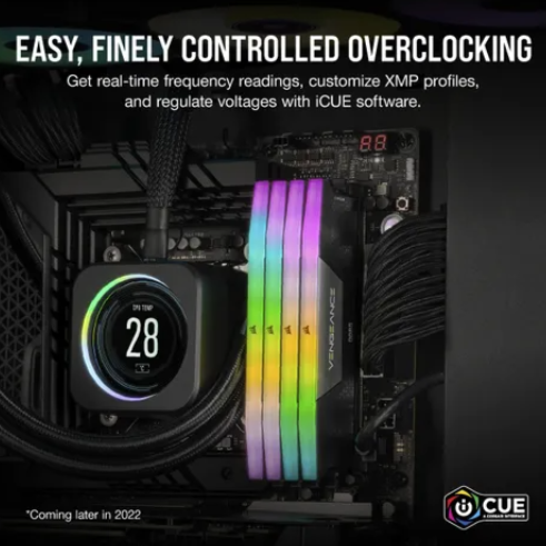 Corsair Vengeance RGB CMH128GX5M4B5600C40, 128 GB, 4 x 32 GB, DDR5, 5600 MHz, 288-pin DIMM