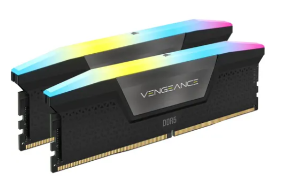 Corsair Vengeance RGB CMH64GX5M2B6000Z40, 64 GB, 2 x 32 GB, DDR5, 6000 MHz, 288-pin DIMM