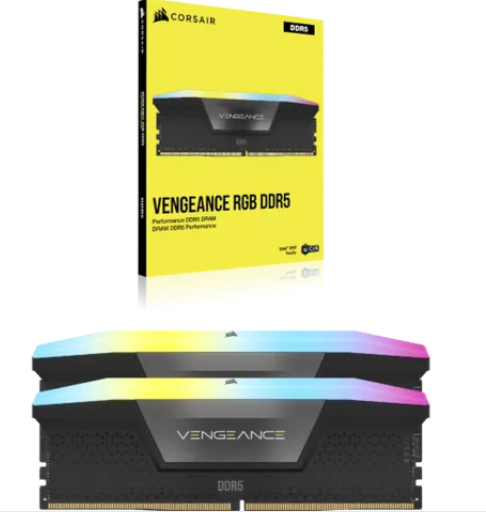 Corsair Vengeance RGB CMH48GX5M2B7200C36, 48 GB, 2 x 24 GB, DDR5, 7200 MHz, 288-pin DIMM