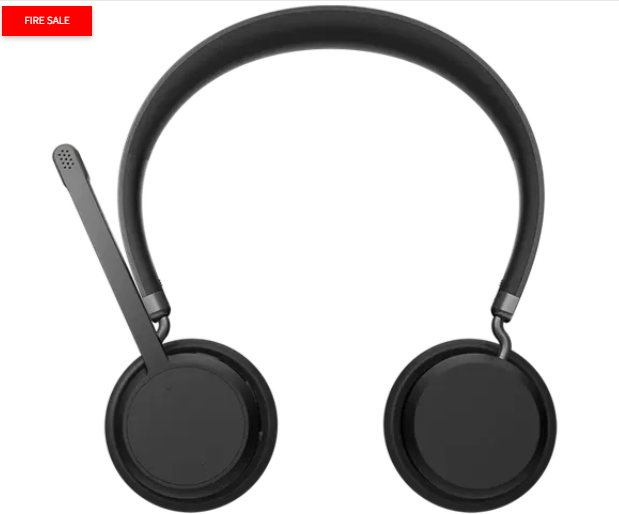 Lenovo 4XD1Q30302, Wireless, Calls/Music, 20 - 20000 Hz, 137 g, Headset, Black