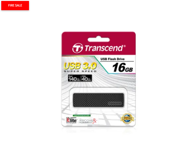 Transcend JetFlash elite JetFlash 780 16GB, 16 GB, USB Type-A, 3.2 Gen 1 (3.1 Gen 1), 400 MB/s, Cap, Black