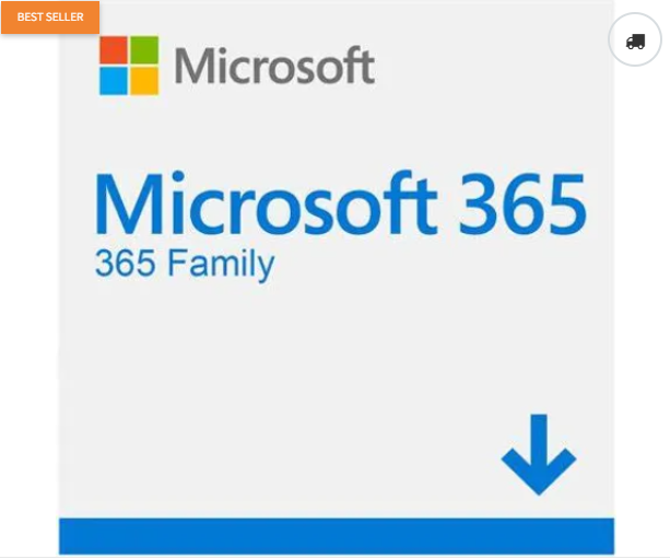 Microsoft 365 Family- Download. 1 Yr Subscription Africa Only. Min OS Windows 10 - EP2-32291.