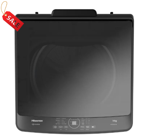 Hisense 14Kg Premium Black Top Loader