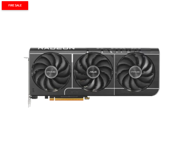 ASUS Prime -RX9070XT-O16G, Radeon RX 9070 XT, 16 GB, GDDR6, 256 bit, 7680 x 4320 pixels, PCI Express 5.0