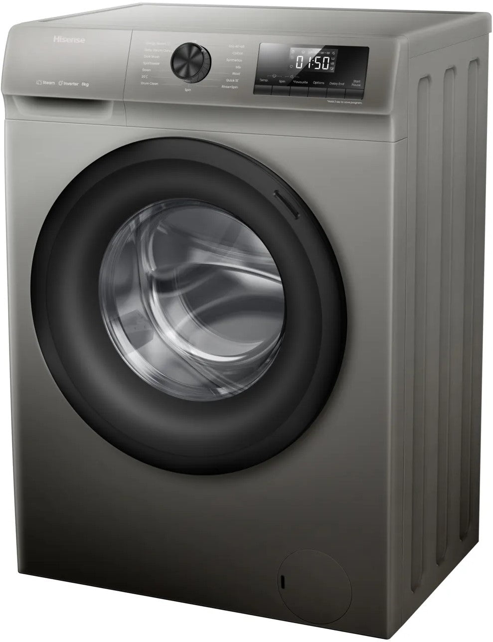 Hisense 8kg Front Loader Grey Titanium