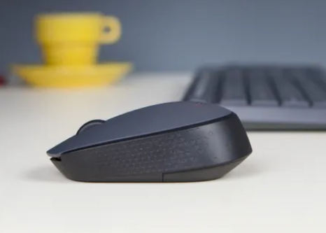 Logitech M170 Wireless Mouse, Ambidextrous, Optical, RF Wireless, 1000 DPI, Grey