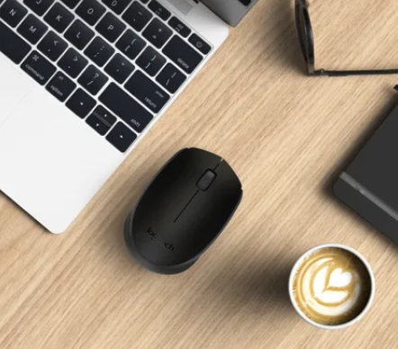 Logitech M170 Wireless Mouse, Ambidextrous, Optical, RF Wireless, 1000 DPI, Black
