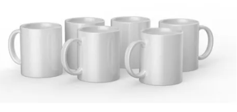 2008942 - Cricut 340ml Ceramic Mug Blanks White (6pack)