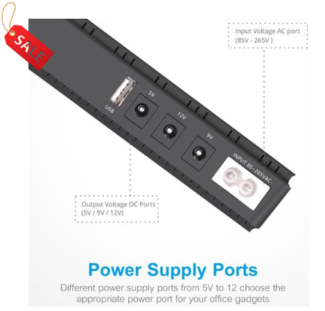 Solarix 10400mAH Micro UPS-Runs Router