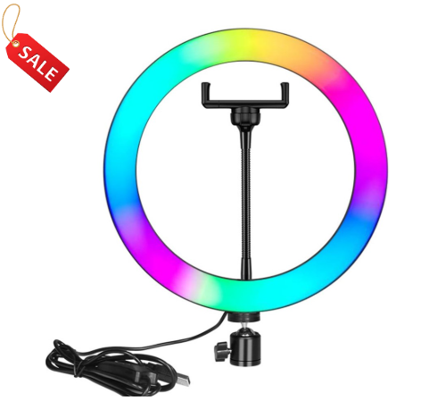 Nesty 14 Inch Multipurpose USB Powered Selfie RGB LED Ring
