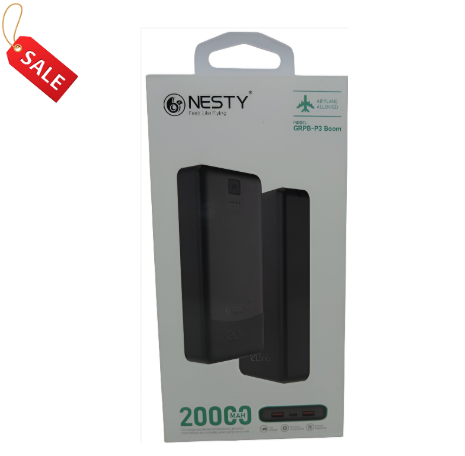 Nesty 20000mAh Black Multi Functional Power Bank