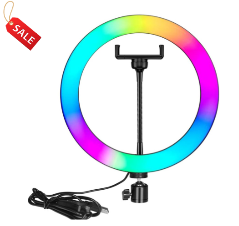 Nesty 12 Inch Multipurpose USB Powered Selfie RGB LED Ring