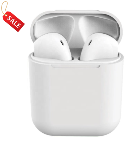 Geeko Siamese True Bluetooth 5.0 Wireless Earbuds White