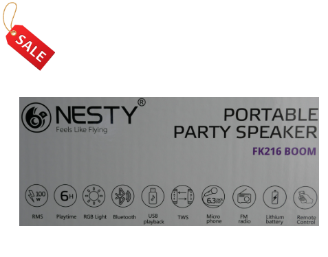 Nesty FK216 Boom Portable Party Bluetooth Speaker System