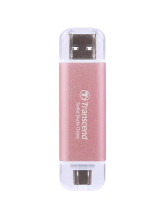 Transcend ESD310, 1 TB, USB Type-A to USB Type-C, 3.2 Gen 2 (3.1 Gen 2), 10 Gbit/s, Password protection, Pink