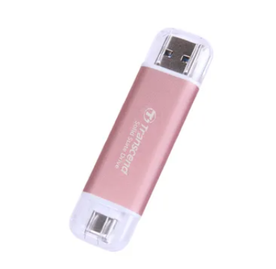 Transcend ESD310, 1 TB, USB Type-A to USB Type-C, 3.2 Gen 2 (3.1 Gen 2), 10 Gbit/s, Password protection, Pink