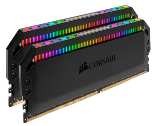 Corsair Dominator Platinum RGB, 16 GB, 2 x 8 GB, DDR4, 3600 MHz, 288-pin DIMM