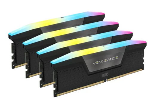 Corsair Vengeance RGB CMH128GX5M4B5600C40, 128 GB, 4 x 32 GB, DDR5, 5600 MHz, 288-pin DIMM