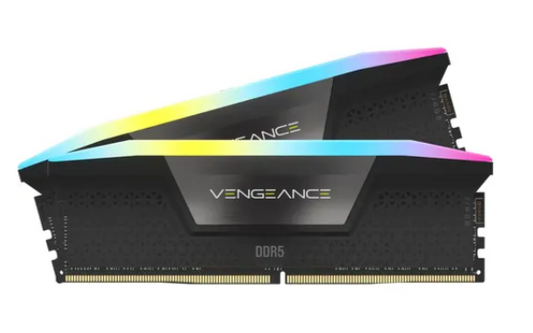 Corsair Vengeance RGB CMH64GX5M2B6000Z40, 64 GB, 2 x 32 GB, DDR5, 6000 MHz, 288-pin DIMM