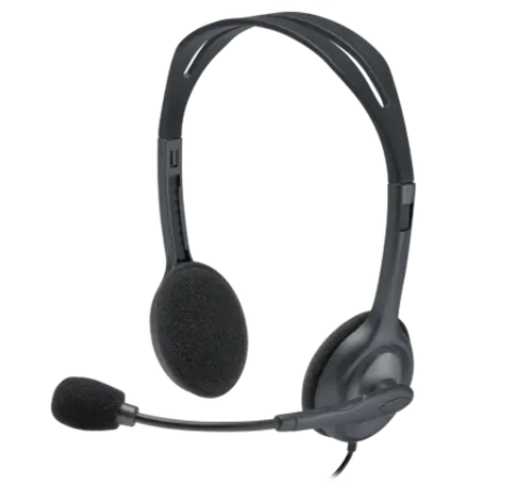 Logitech H110 Stereo Headset, Wired, Office/Call center, 20 - 20000 Hz, 74 g, Headset, Grey