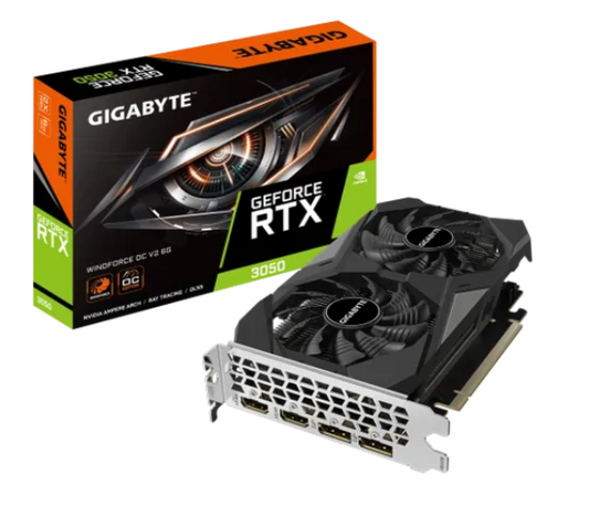 GIGABYTE GeForce RTX 3050 WINDFORCE OC V2 6G, GeForce RTX 3050, 6 GB, GDDR6, 96 bit, 7680 x 4320 pixels, PCI Express 4.0