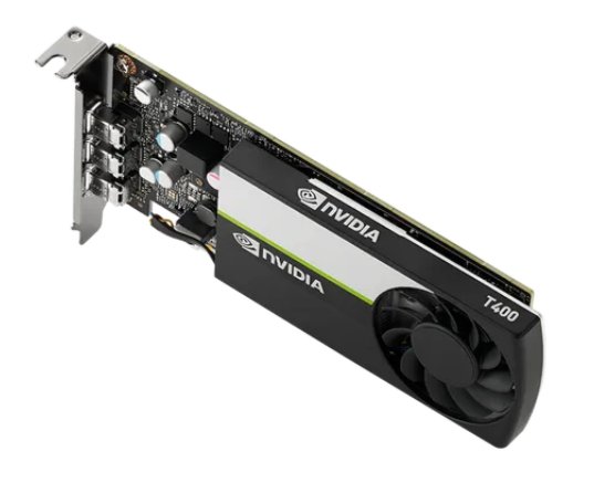 PNY VCNT400-4GB-PB, T400, 4 GB, GDDR6, 64 bit, 7680 x 4320 pixels, PCI Express x16 3.0