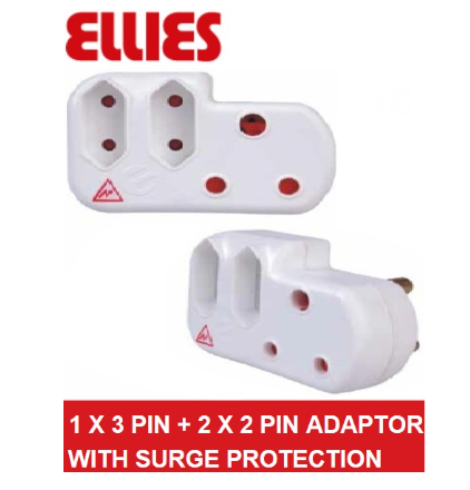Ellies Power Socket Extension Adaptor with Surge protection