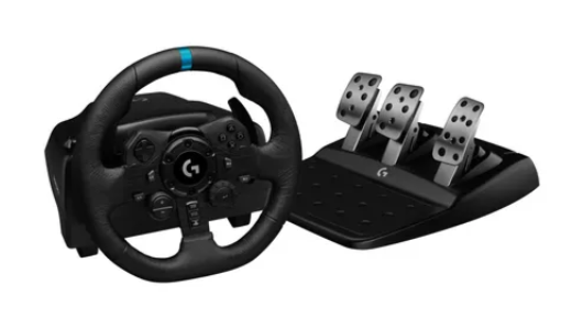 Logitech G G923 Racing Wheel and Pedals for PS5, PS4 and PC, Steering wheel + Pedals, PC, PlayStation 4, PlayStation 5, D-pad, Analogue / Digital, 900°, Wired