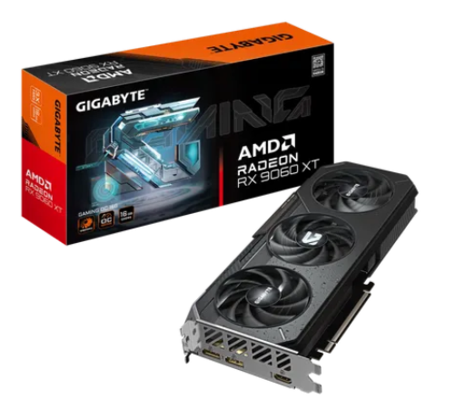 GIGABYTE Radeon RX 9060 XT GAMING OC 16G Graphics Card - 16GB GDDR6, 128bit, PCI-E 5.0, 3320 MHz Core Clock, 2 x DisplayPort, 1 x HDMI, GV-R9060XTGAMING OC-16GD, Radeon RX 9060 XT, 16 GB, GDDR6, 128 bit, 7680 x 4320 pixels, PCI Express x16 5.0