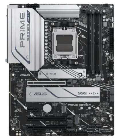 ASUS PRIME X670-P, AMD, Socket AM5, Socket AM5, DDR5-SDRAM, 128 GB, DIMM