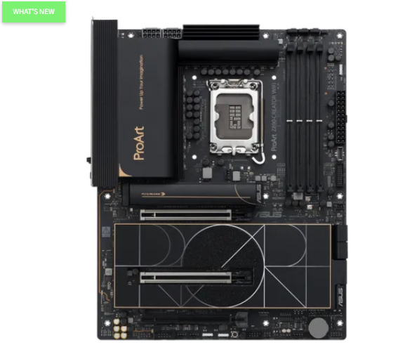 ASUS PROART Z890-CREATOR WIFI, Intel, LGA 1851 (Socket V1), Intel Core Ultra (Series 2), LGA 1851, DDR5-SDRAM, 192 GB