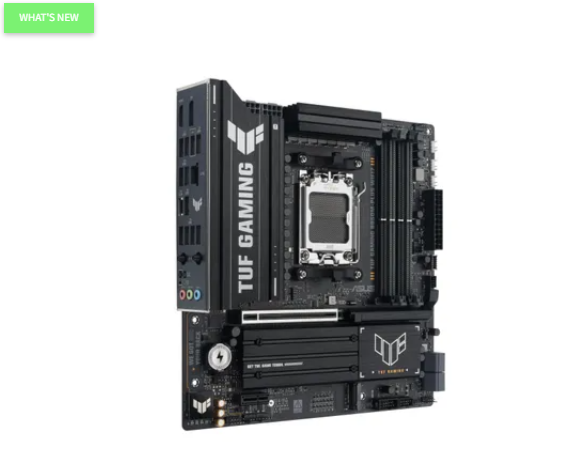 ASUS TUF GAMING B850M-PLUS WIFI7, AMD, Socket AM5, AMD Ryzen 7000 Series, AMD Ryzen 8000 Series, AMD Ryzen 9000 Series, Socket AM5, DDR5-SDRAM, 256 GB