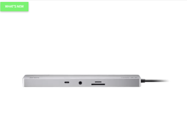 ATEN UH3240, USB Type-C, 3.5mm, HDMI, RJ-45, USB 3.2 Gen 1 (3.1 Gen 1) Type-A, USB 3.2 Gen 1 (3.1 Gen 1) Type-C, MicroSD (TransFlash), MicroSDHC, MicroSDXC, SD, SDHC, SDXC, 60 Hz, 3840 x 2160 pixels, Silver